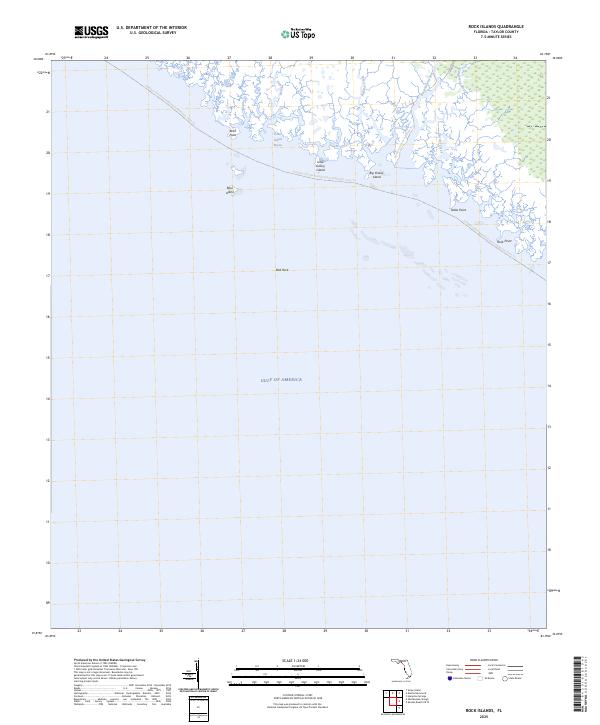 Rock Islands, FL — USGS 7.5-minute topo (2025)