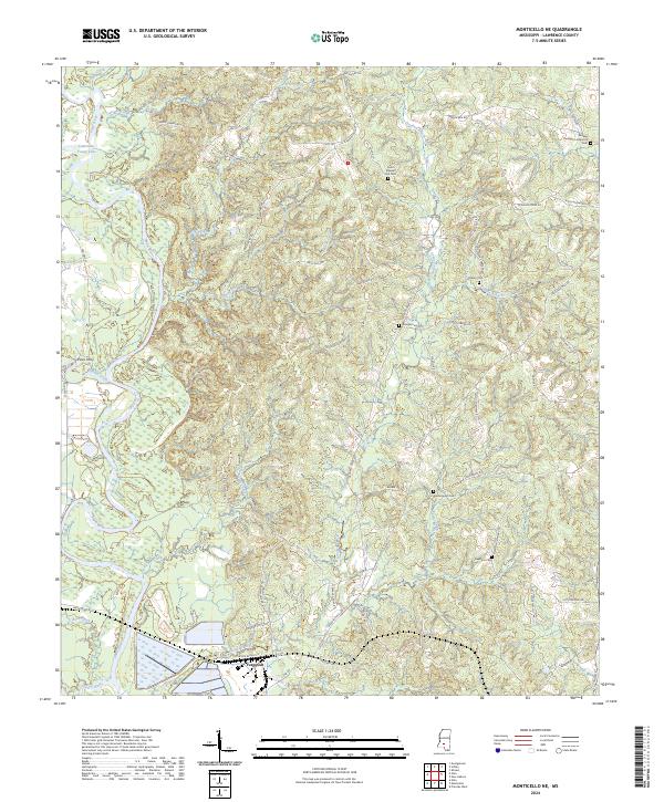 Monticello NE, MS — USGS 7.5-minute topo (2024)