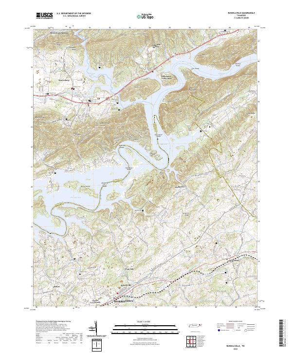 Russellville, TN — USGS 7.5-minute topo (2022)
