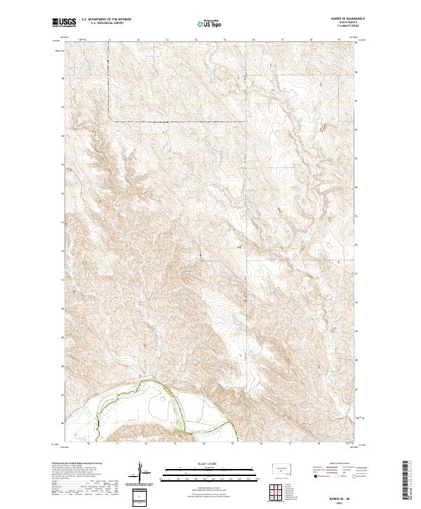 Murdo SE, SD — USGS 7.5-minute topo (2021)