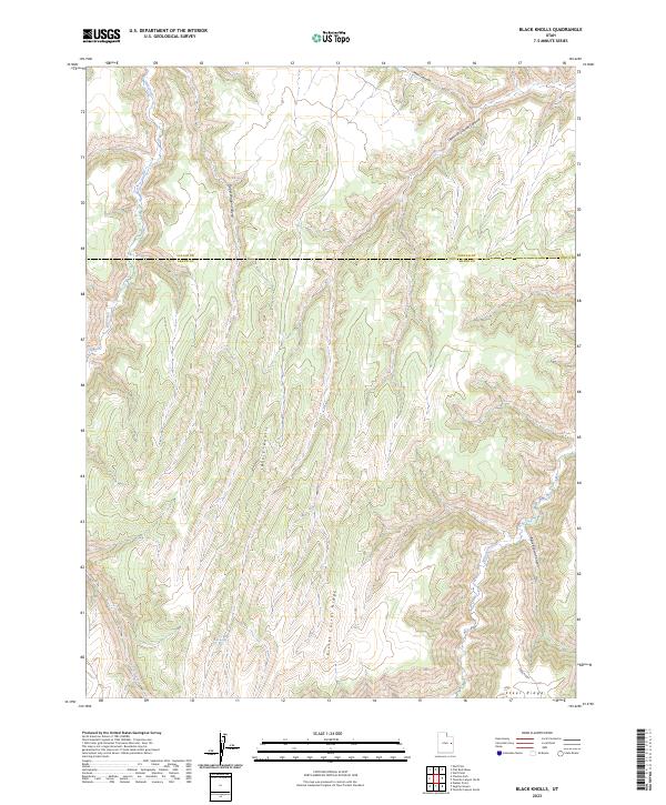 Black Knolls, UT — USGS 7.5-minute topo (2023)