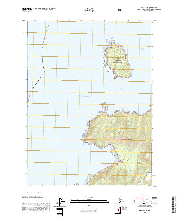 Craig C-6 SE, AK — USGS 7.5-minute topo (2021)