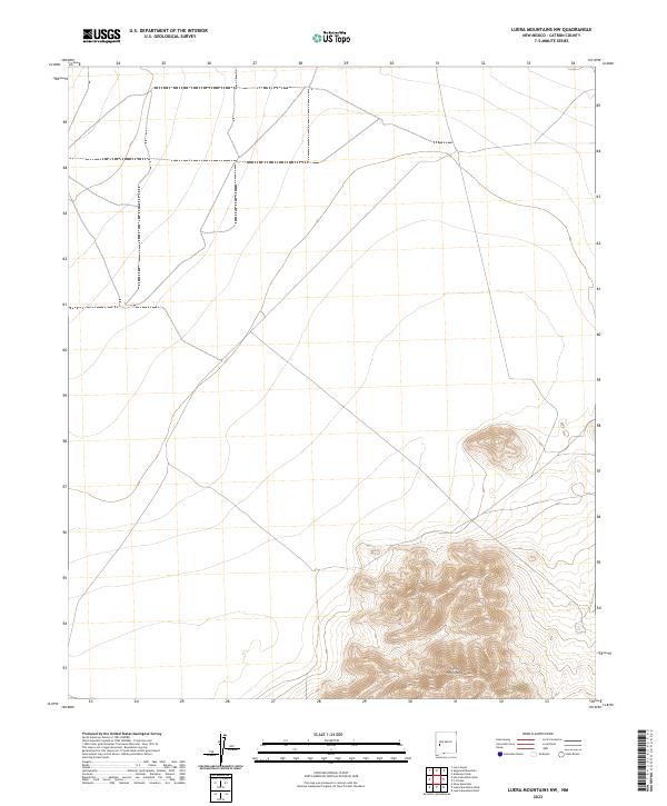 Luera Mountains NW, NM — USGS 7.5-minute topo (2023)