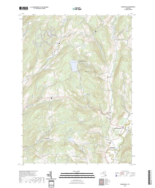 Holmesville, NY — USGS 7.5-minute topo (2023)