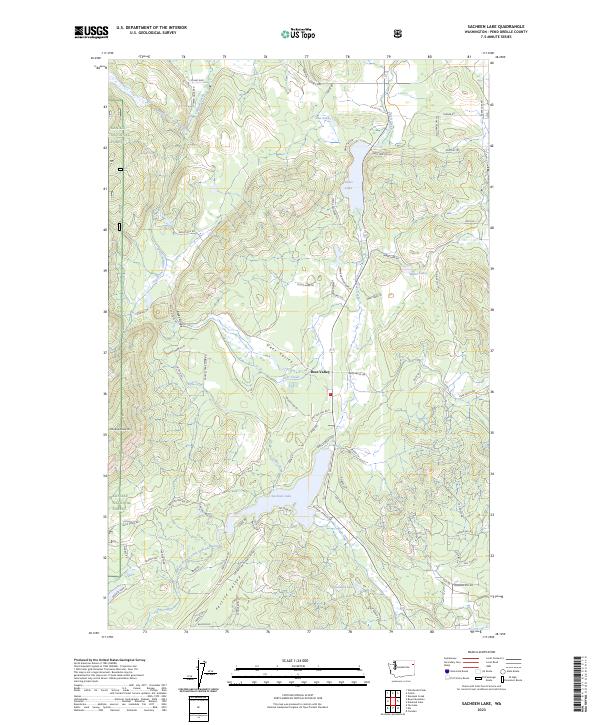 Sacheen Lake, WA — USGS 7.5-minute topo (2023)