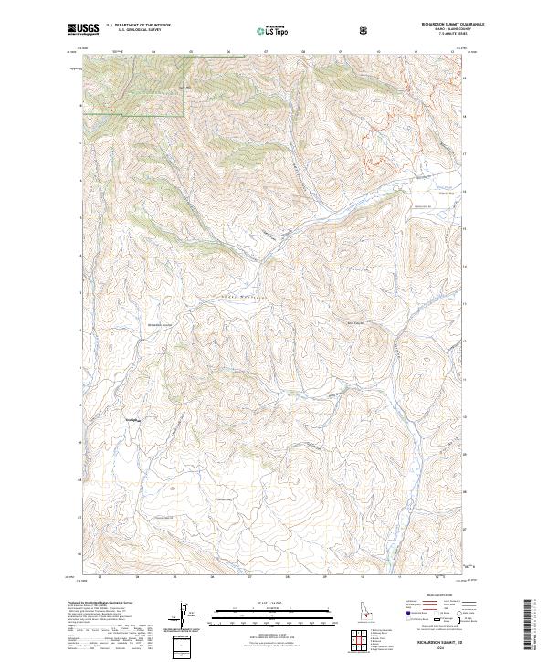 Richardson Summit, ID — USGS 7.5-minute topo (2024)