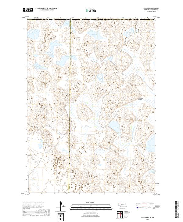 Hog Island, NE-SD — USGS 7.5-minute topo (2021)