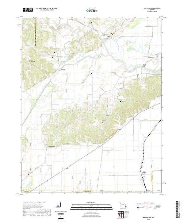 Whitewater, MO — USGS 7.5-minute topo (2021)