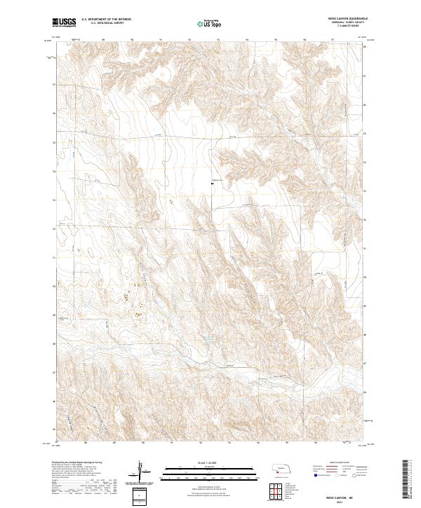 Rock Canyon, NE — USGS 7.5-minute topo (2021)