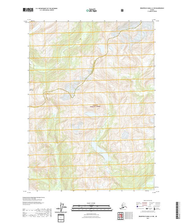 Bradfield Canal A-4 NE, AK — USGS 7.5-minute topo (2021)