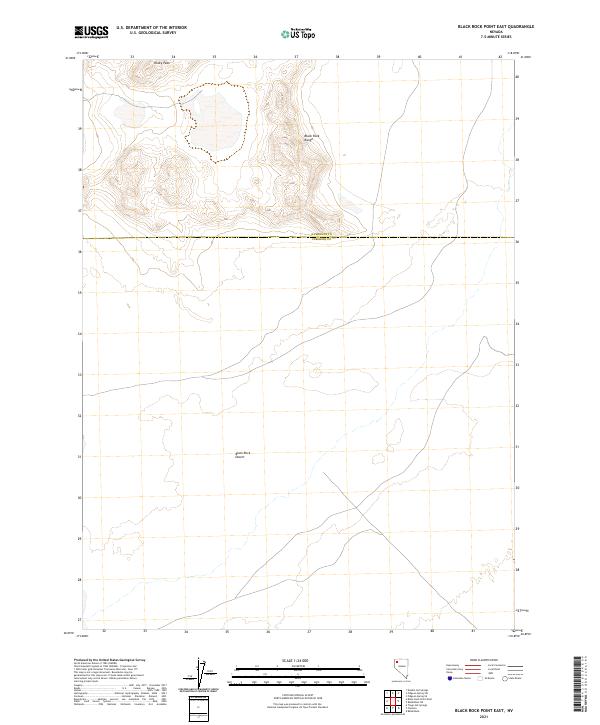 Black Rock Point East, NV — USGS 7.5-minute topo (2021)
