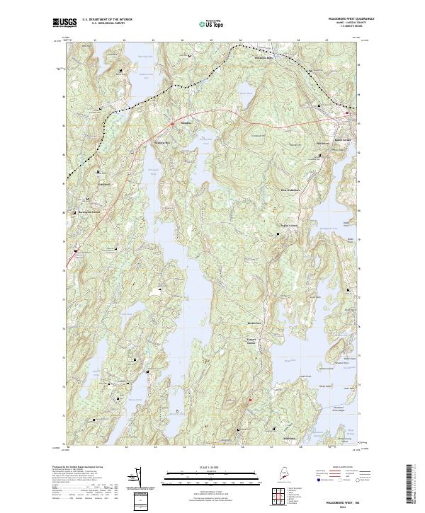 Waldoboro West, ME — USGS 7.5-minute topo (2024)