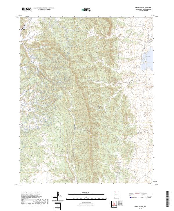 Cedar Canyon, NM — USGS 7.5-minute topo (2023)