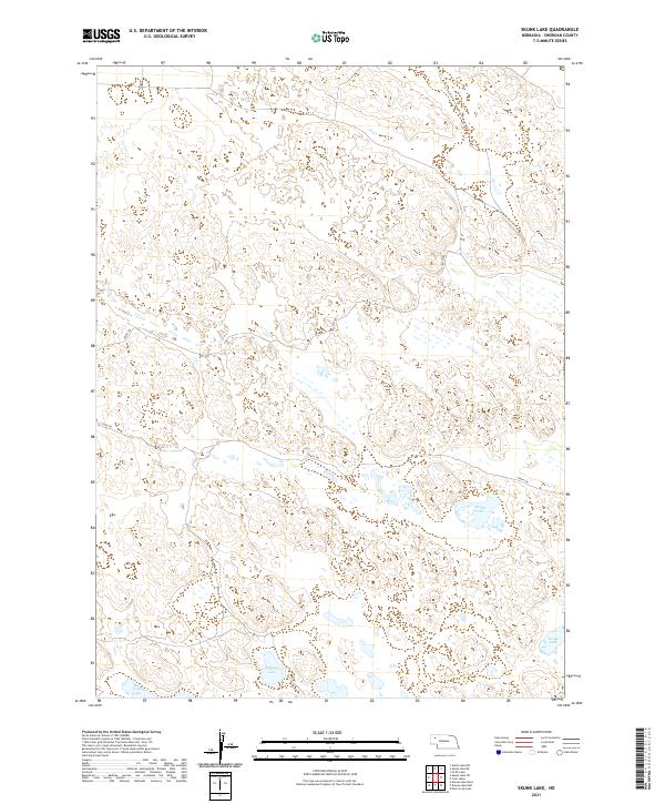 Skunk Lake, NE — USGS 7.5-minute topo (2021)