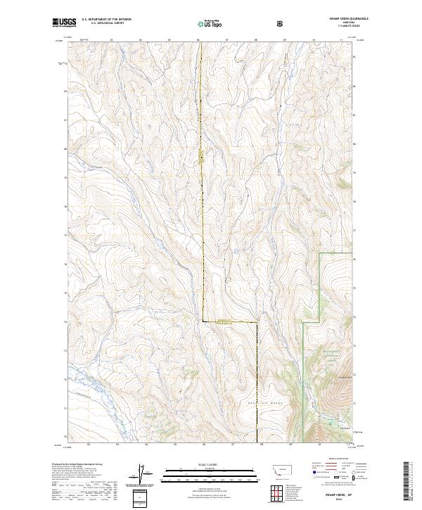 Swamp Creek, MT — USGS 7.5-minute topo (2024)