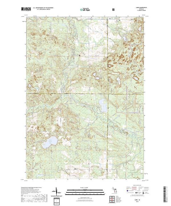 Carr, MI — USGS 7.5-minute topo (2023)