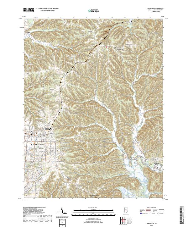 Unionville, IN — USGS 7.5-minute topo (2022)
