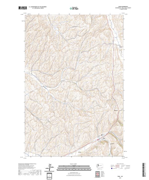 Dixie, WA — USGS 7.5-minute topo (2023)