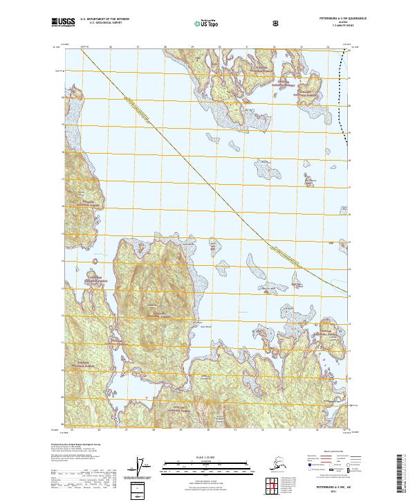 Petersburg A-3 SW, AK — USGS 7.5-minute topo (2021)
