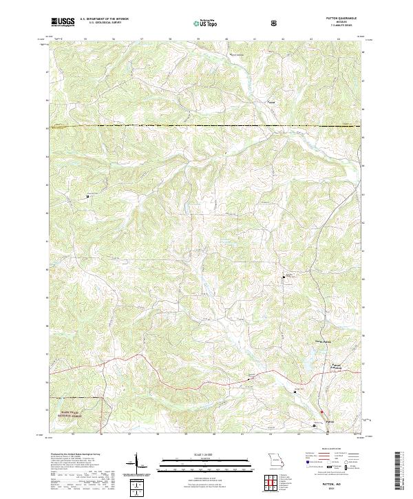 Patton, MO — USGS 7.5-minute topo (2021)