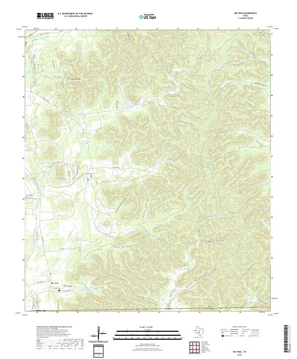 Rio Frio, TX — USGS 7.5-minute topo (2022)