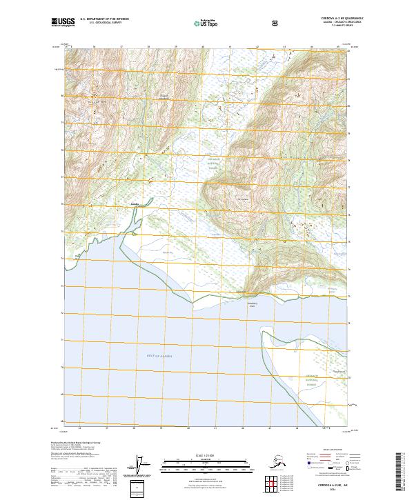 Cordova A-2 NE, AK — USGS 7.5-minute topo (2024)