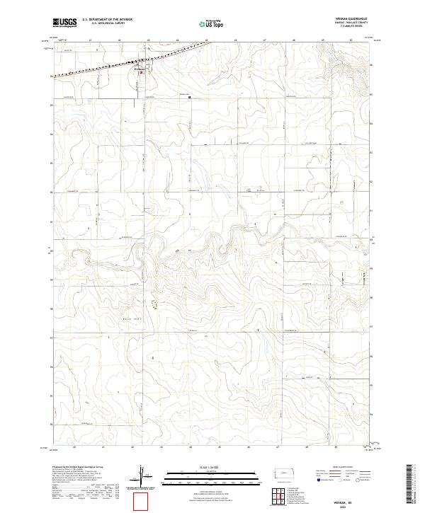 Weskan, KS — USGS 7.5-minute topo (2022)