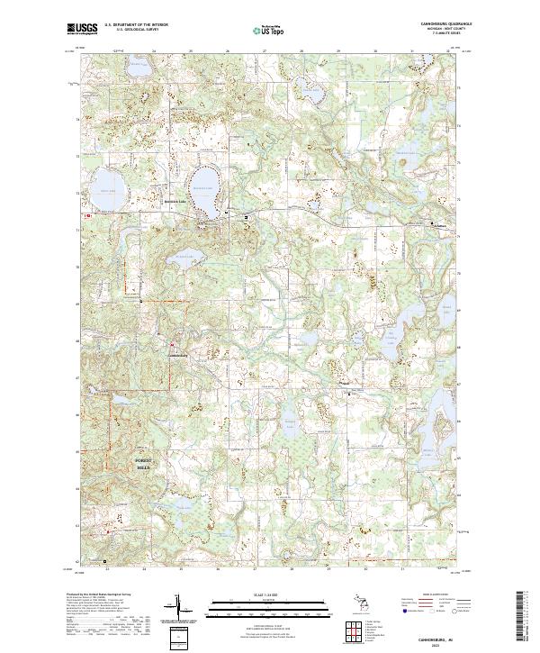 Cannonsburg, MI — USGS 7.5-minute topo (2023)