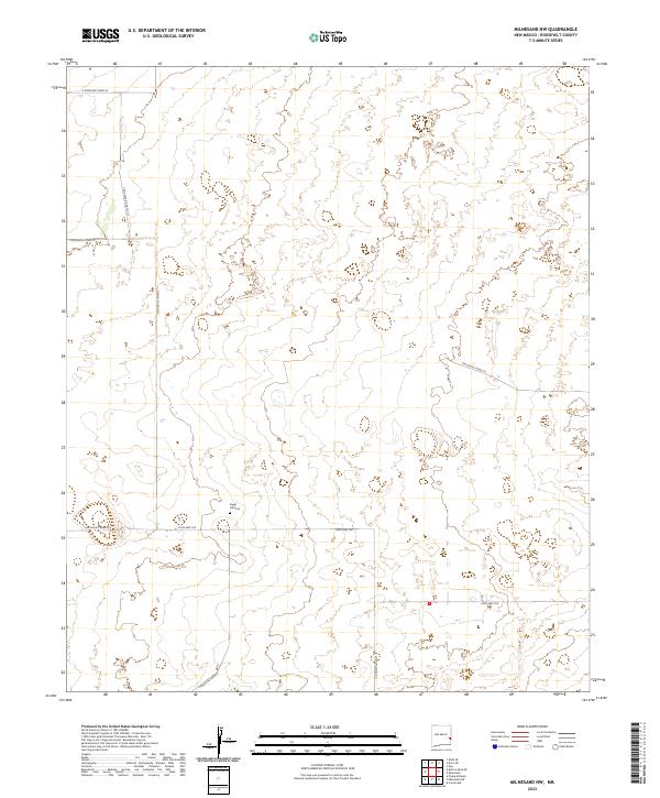 Milnesand NW, NM — USGS 7.5-minute topo (2023)