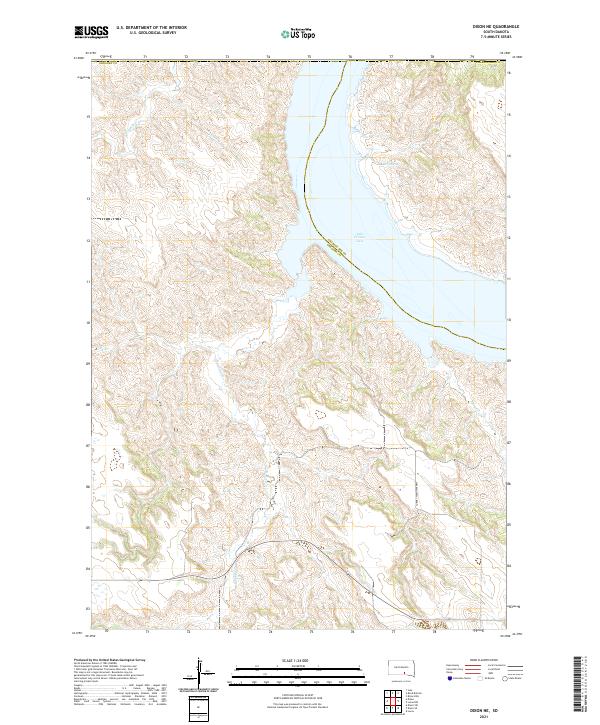 Dixon NE, SD — USGS 7.5-minute topo (2021)