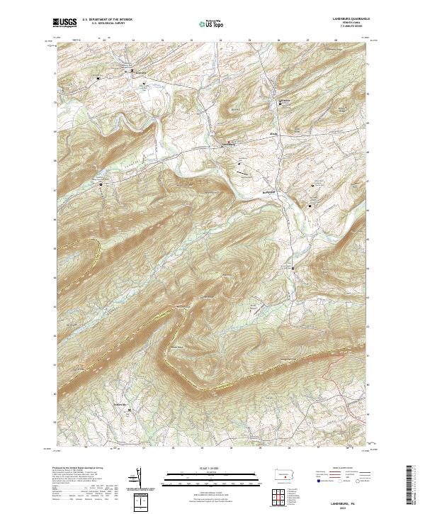 Landisburg, PA — USGS 7.5-minute topo (2023)