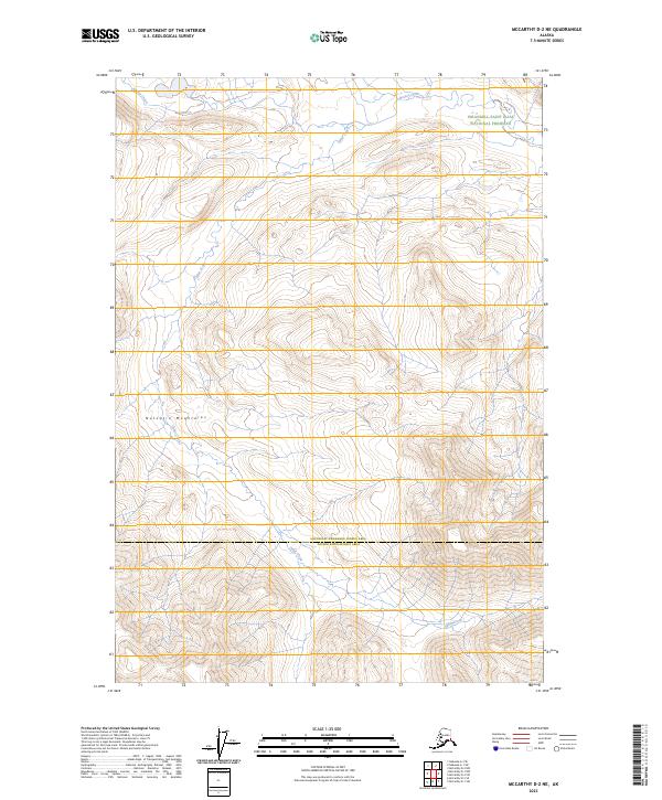 McCarthy D-2 NE, AK — USGS 7.5-minute topo (2023)