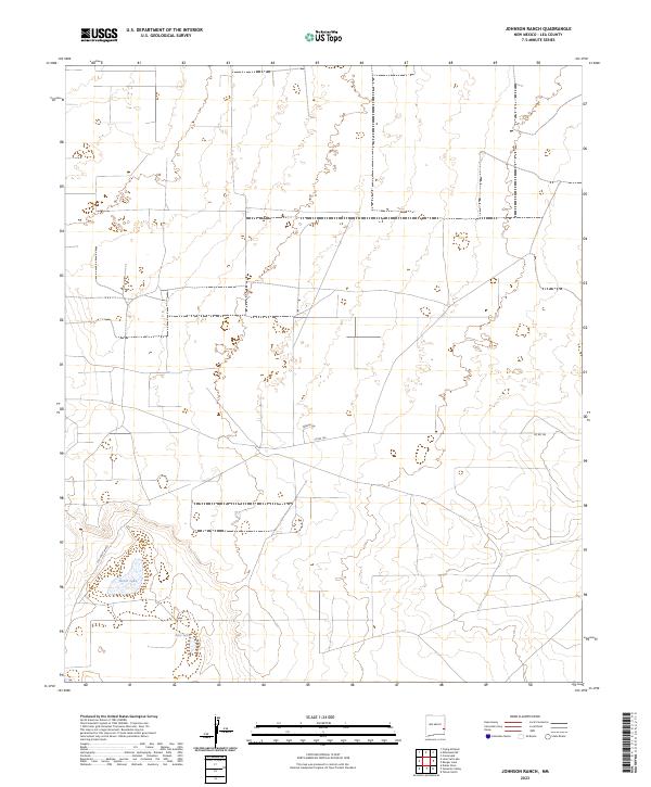 Johnson Ranch, NM — USGS 7.5-minute topo (2023)