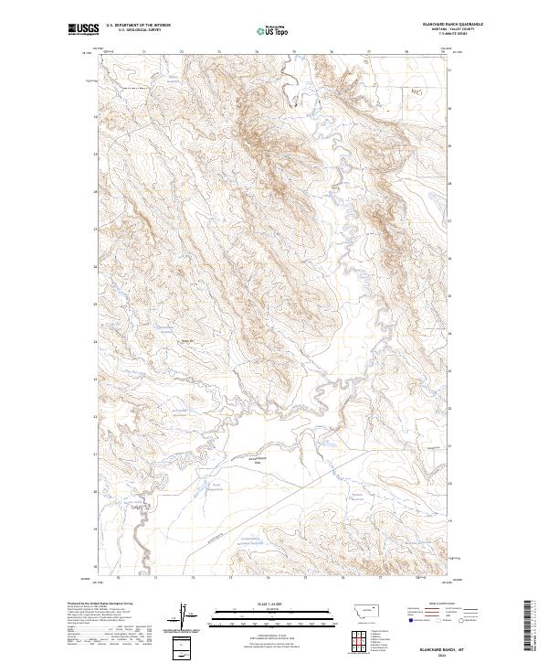 Blanchard Ranch, MT — USGS 7.5-minute topo (2024)