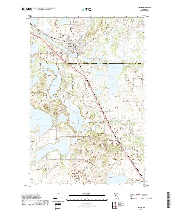 Frazee, MN — USGS 7.5-minute topo (2022)