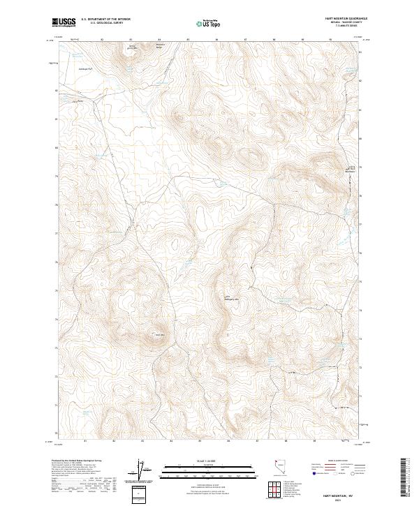 Hart Mountain, NV — USGS 7.5-minute topo (2021)