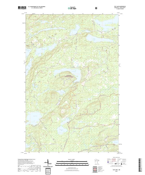 Tait Lake, MN — USGS 7.5-minute topo (2022)