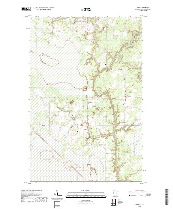 Toivola, MN — USGS 7.5-minute topo (2022)