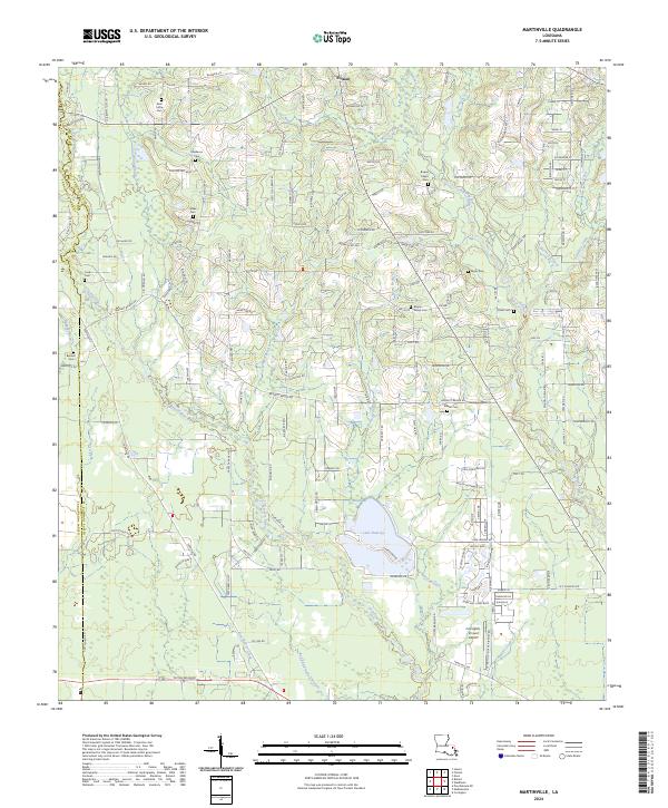 Martinville, LA — USGS 7.5-minute topo (2024)