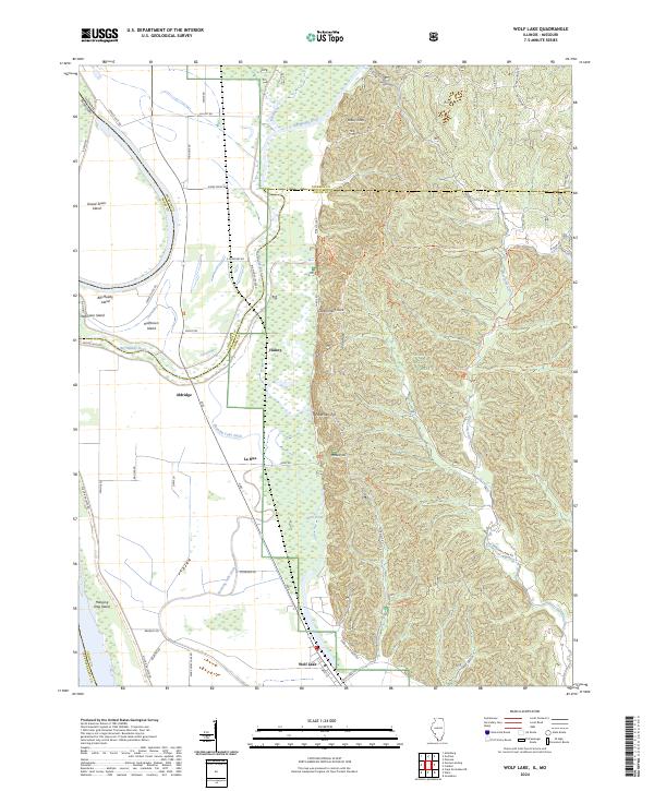 Wolf Lake, IL-MO — USGS 7.5-minute topo (2024)