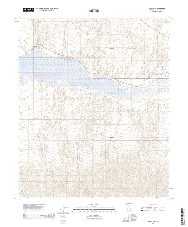 Dewey Flat, AZ — USGS 7.5-minute topo (2026)