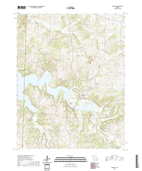 Aldrich, MO — USGS 7.5-minute topo (2021)