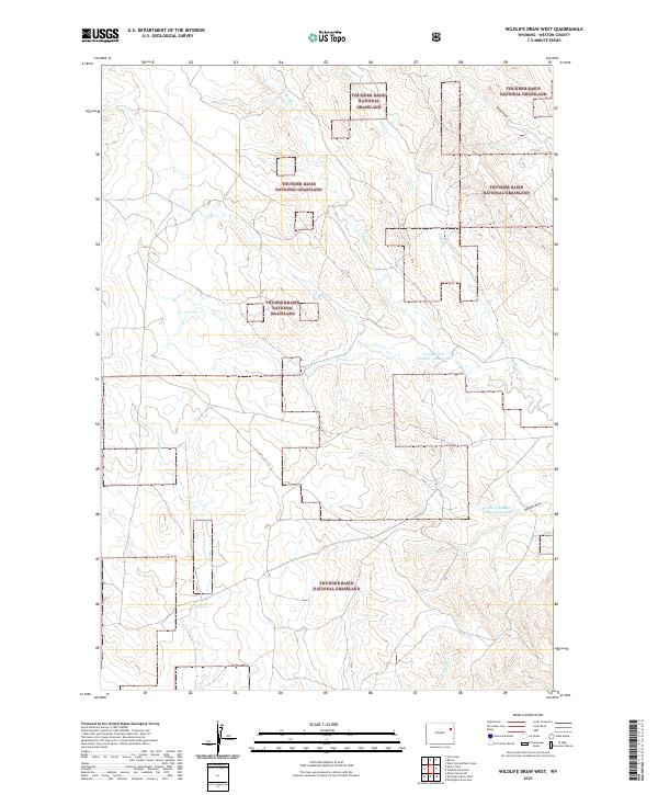 Wildlife Draw West, WY — USGS 7.5-minute topo (2021)