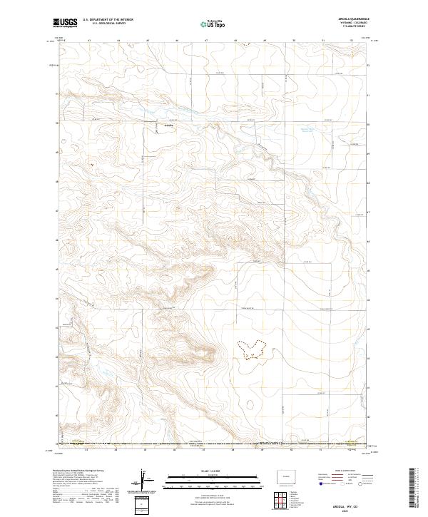 Arcola, WY-CO — USGS 7.5-minute topo (2021)
