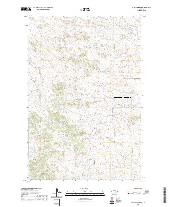 Foundation Spring, MT — USGS 7.5-minute topo (2024)