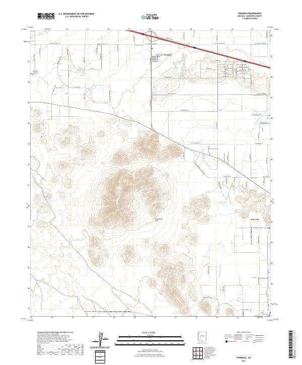 Tonopah, AZ — USGS 7.5-minute topo (2021)