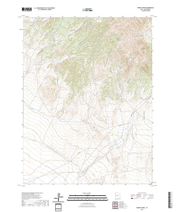 Cherry Creek, UT — USGS 7.5-minute topo (2023)