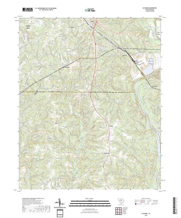 Catawba, SC — USGS 7.5-minute topo (2024)