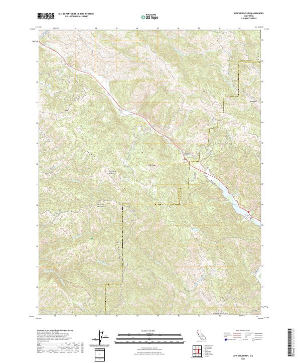 Cow Mountain, CA — USGS 7.5-minute topo (2021)
