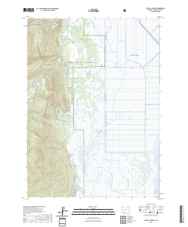 Crystal Spring, OR — USGS 7.5-minute topo (2024)